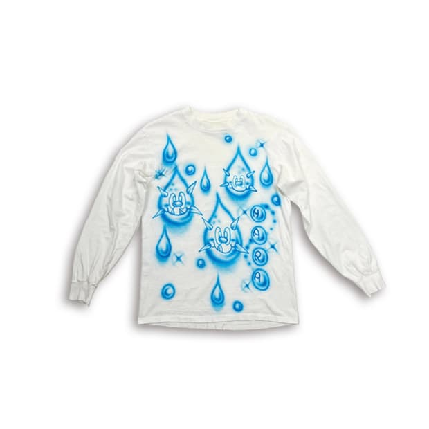 hara 2025 raindrop long sleeve (white)