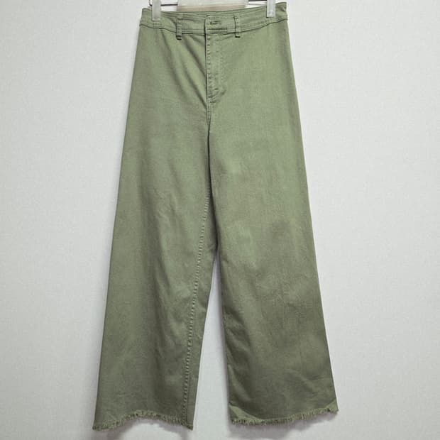 billa bong 올리브 그린 와이드 데님 팬츠28