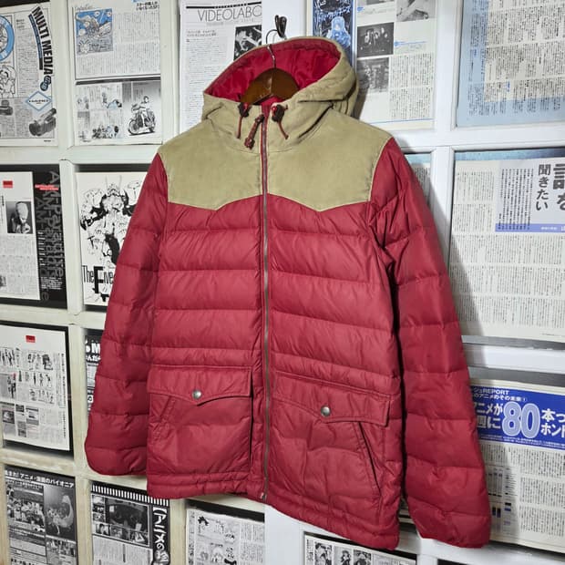 리바이스 코듀로이 배색 웨스턴 덕다운 패딩
