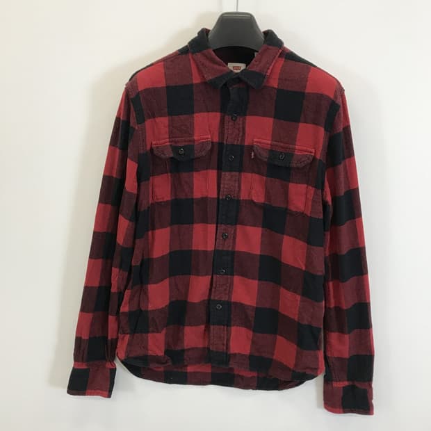 리바이스 버팔로 레드 체크셔츠 [L]