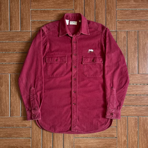 90‘s L.L.Bean usa flannel chamois shirts
