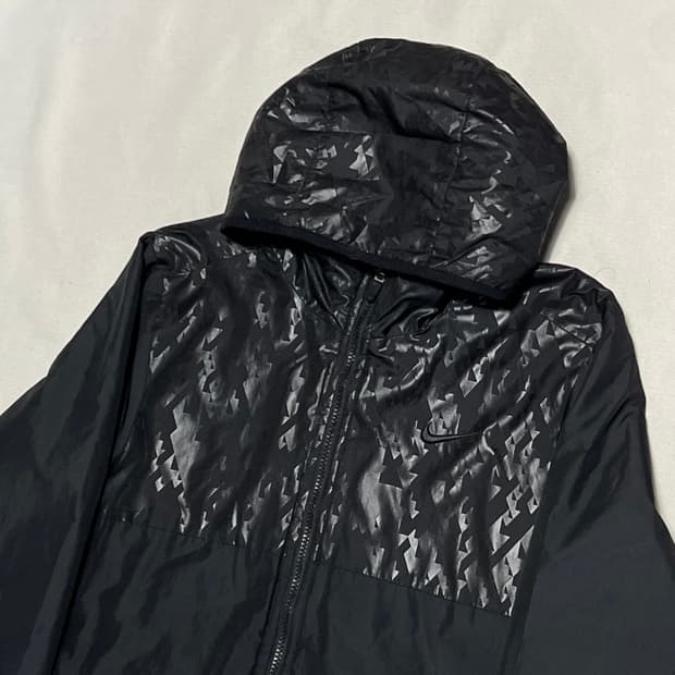 M 나이키 누빔 블랙 스포츠웨어 자켓