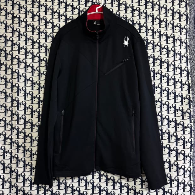 스파이더 블랙 트랙 자켓 100(L)