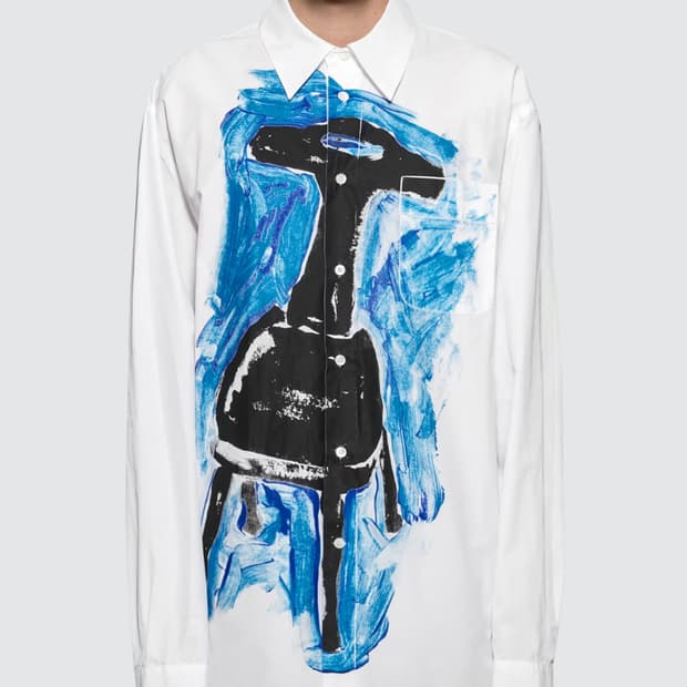 마르니 화이트 그래픽 셔츠 48