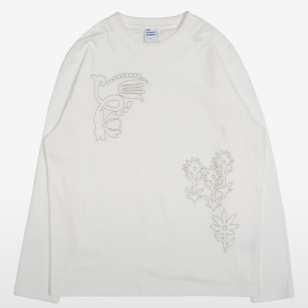 더콜디스트모먼트 TCM garden long sleeve롱슬리브 화이트