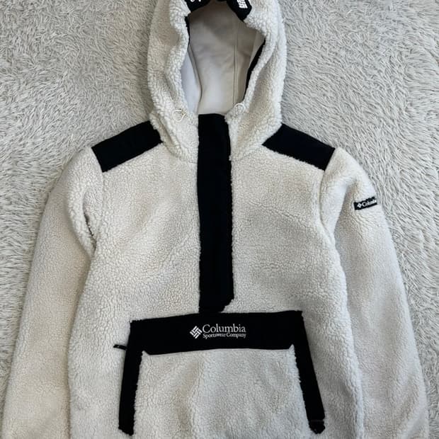 콜롬비아 양털 후리스 아노락/#213