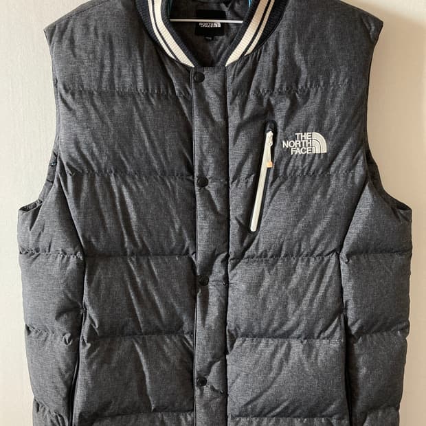 노스페이스 구스다운 패딩 조끼 100