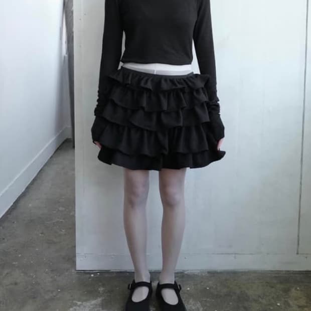 순지 soonji 플레어 프릴 스커트