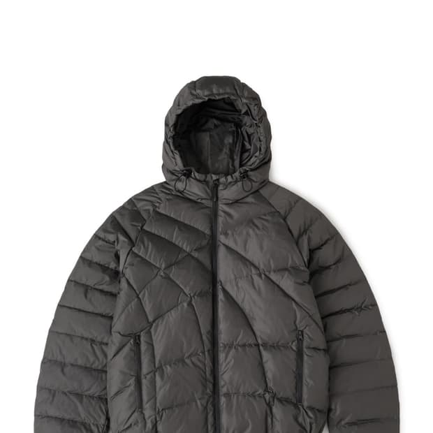 해칭룸 구스다운 푸퍼 머드차콜 1사이즈