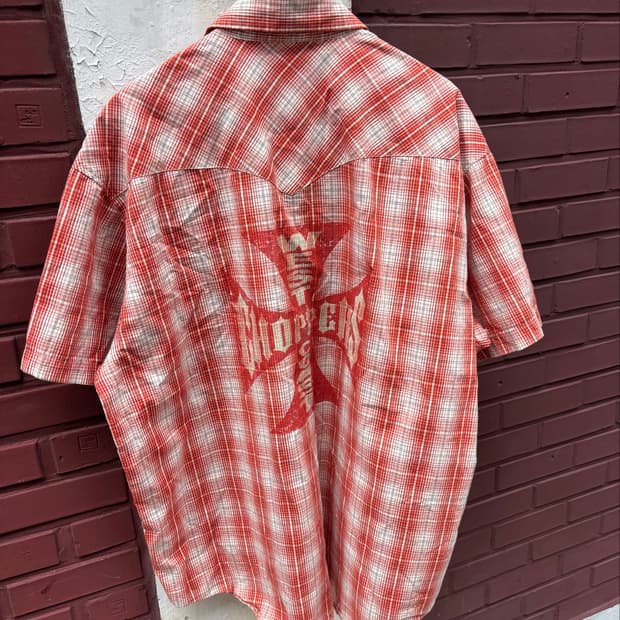 West Coast Choppers 웨스트 코스트 차퍼스 plaid 셔츠