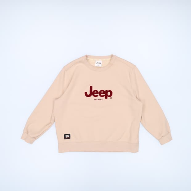 [L] 지프 기모 빅로고 맨투맨(미세얼룩) 1215J2