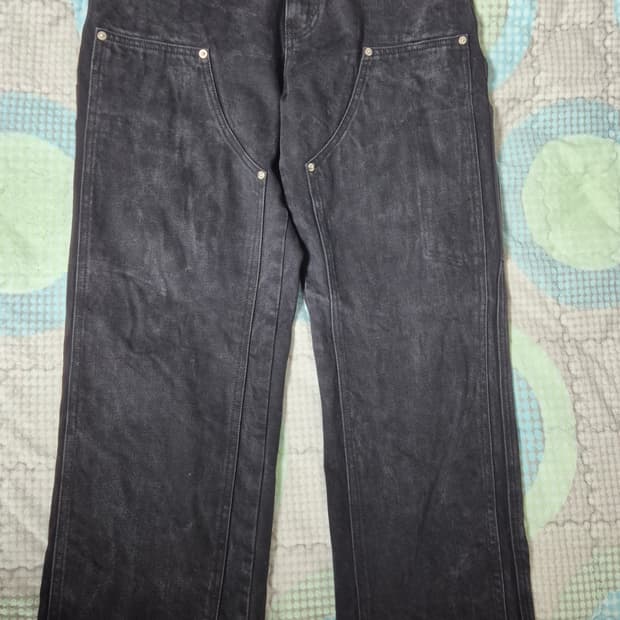 엑스트라오디너리 더블니 데님 블랙 m