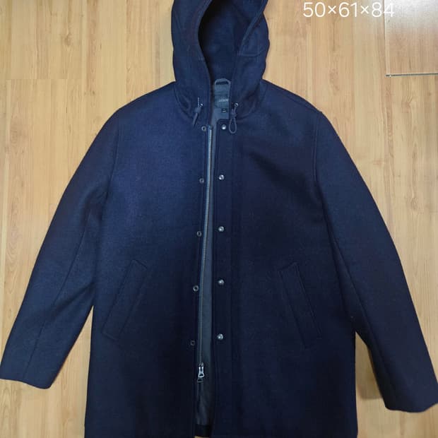 j.crew 울 100% 후드 반코트 자켓