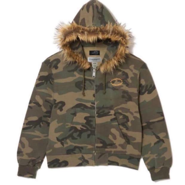 AFB 카모 후드집업