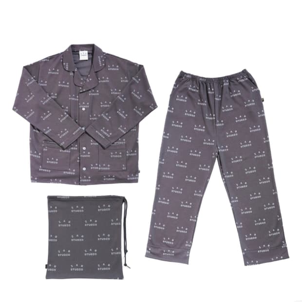 아이앱 앳 홈 파자마 세트 차콜 L