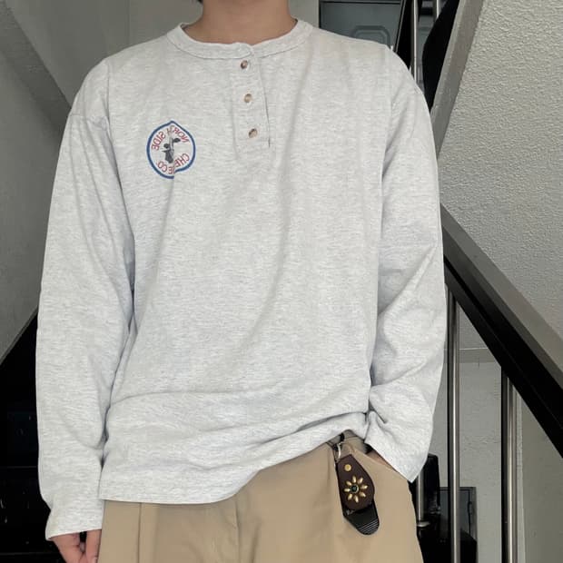 North Side Cheese Co. Henley Long Sleeve