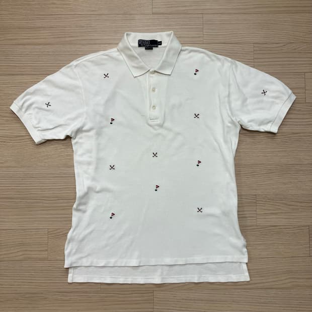 [Polo] 90s 폴로 랄프로렌 자수 반팔 카라티