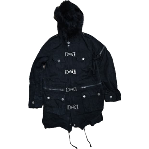 EGOIST HOOD FUR JACKET