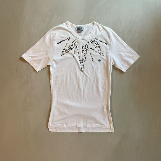 Vivienne Westwood 스터드 로고 반팔 티셔츠