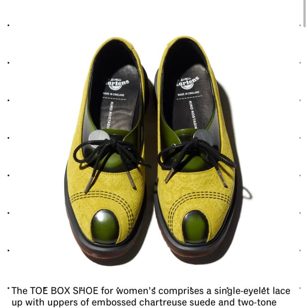 KIKO KOSTADINOV X DR. MARTENS 1 TOE BOX