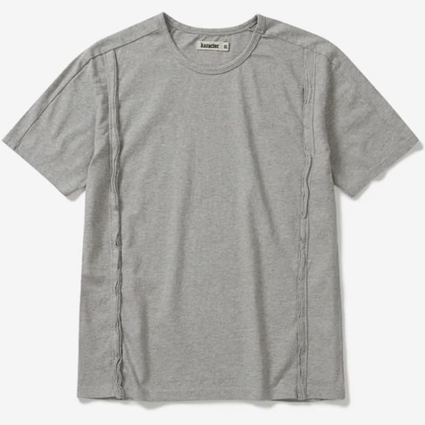 Fiddlehead half T-shirts / Melange gray