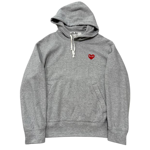 [M] 꼼데가르송 플레이 레드 와펜 후드티