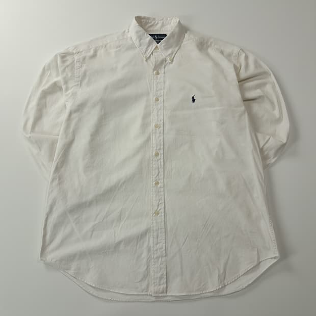 CK819 L 폴로 90s 블레이크 화이트 셔츠 남방