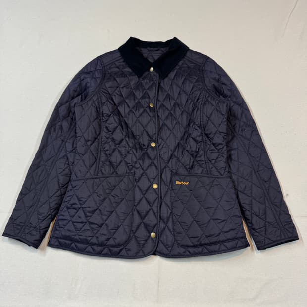 M) Barbour 바버 여성 클래식 퀼팅 자켓 네이비