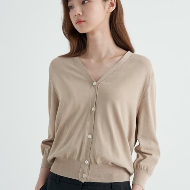 빈폴 레이디스 브이넥 가디건 95