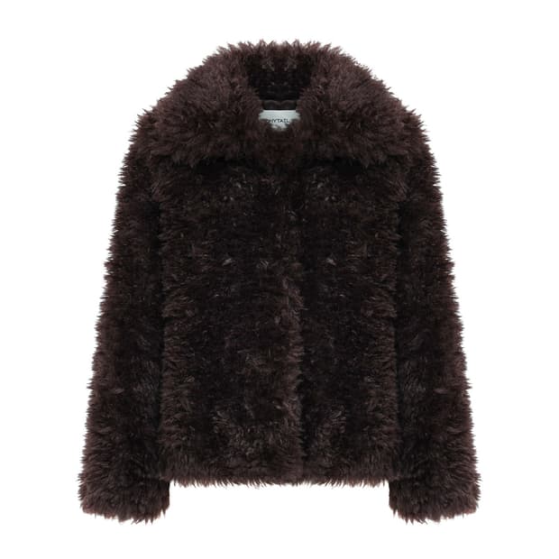 포니테일 퍼 코트 ponytail