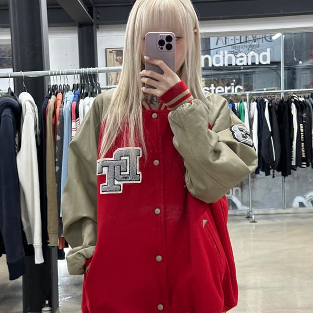 도그타운 스타자수로고 바시티자켓