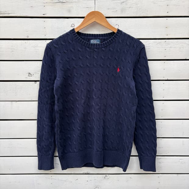 Polo 폴로 케이블 꽈배기 니트