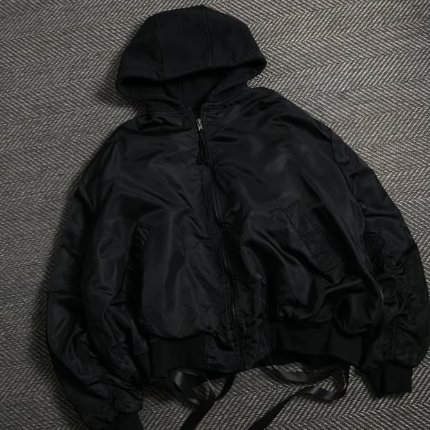 Glamour 리버시블 박시핏 항공 점퍼y 4349