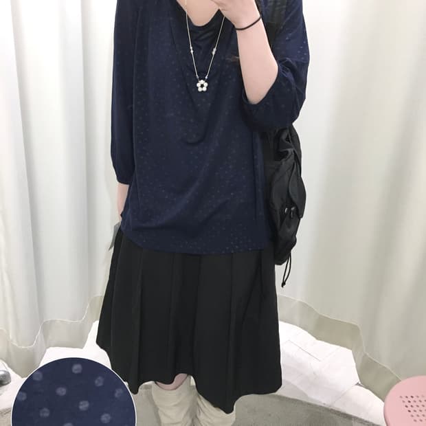 grove dot blouse