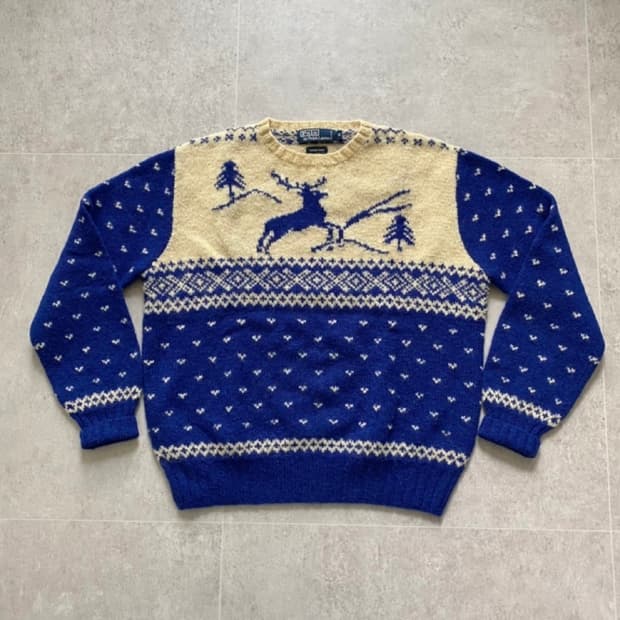 90's 폴로 랄프로렌 핸드니트 M(100-105)