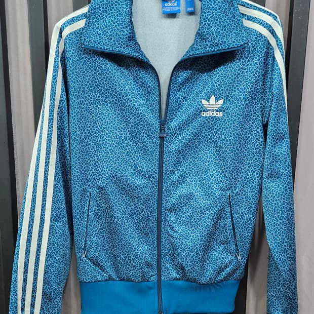 아디다스 여성용 스네이크 올오버 프린트 파이어버드 트랙탑 95