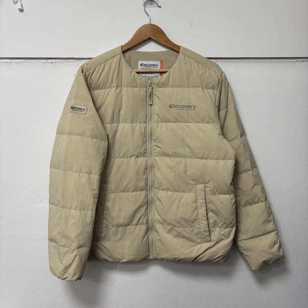 디스커버리 베이지 픽토르U 경량 패딩