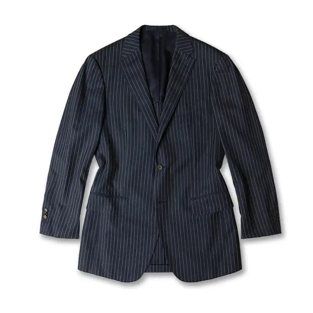 링자켓 [Sartoria Ring] 네이비 스트라이프 블레이저 자켓