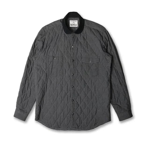 바버 [Barbour] 그레이 퀼팅 셔츠 자켓