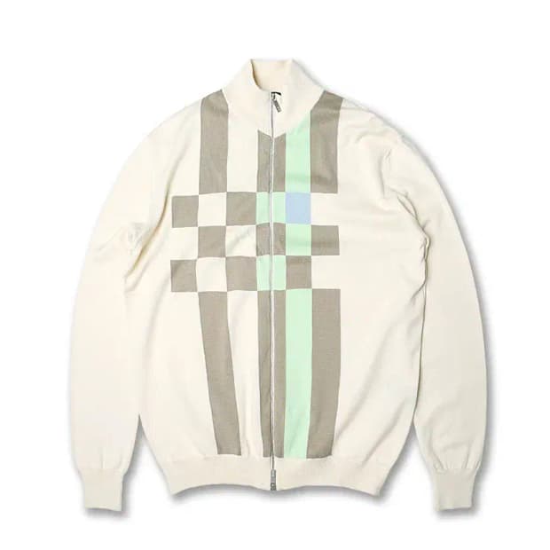 에르메네질도 제냐 [Ermenegildo Zegna] 패턴 니트 가디건