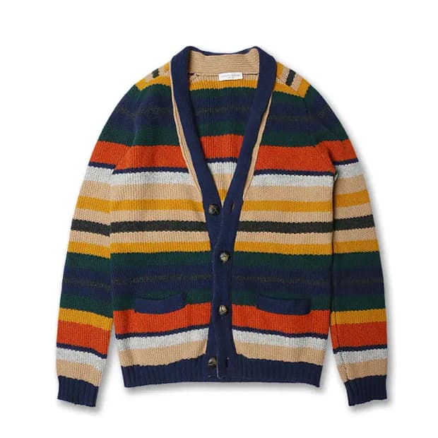 로베르토 콜리나 [Roberto Collina] 멀티 스트라이프 가디건