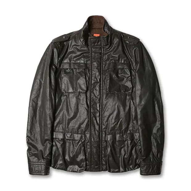 휴고 보스 [Hugo Boss] 오렌지 바움 울레 코튼 브라운 필드 자켓