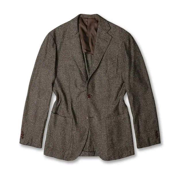 빔즈 에프 [Beams F] 브라운 멜란지 클래식 캐주얼 스포츠 자켓