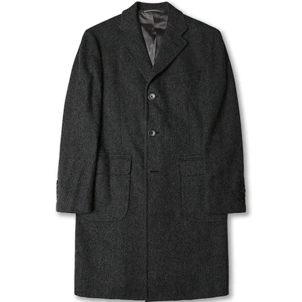 소버린 하우스 [Sovereign House] 헤링본 울 체스터필드 코트