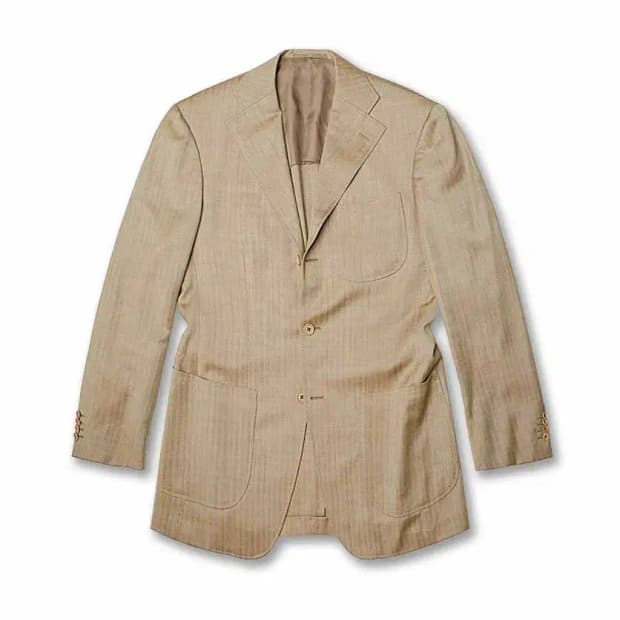 빔즈 에프 [Beams F] 헤링본 클래식 테일러드 자켓