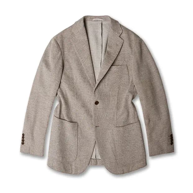 빔즈 에프 [Beams F] 코튼 울 라이트 베이지 댄디 스포츠 자켓