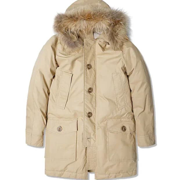 빔즈 [Beams] 클래식 베이지 롱 패딩