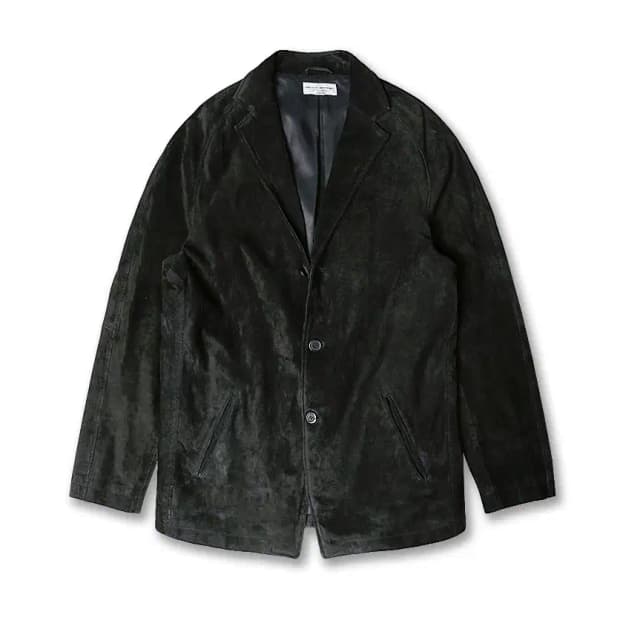 유나이티드 애로우즈 [United Arrows] 블랙 돼지가죽 돈피 자켓