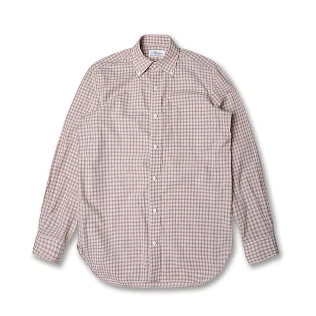 루이지 보렐리 [Luigi Borrelli]체크 버튼다운 사르토리아 셔츠