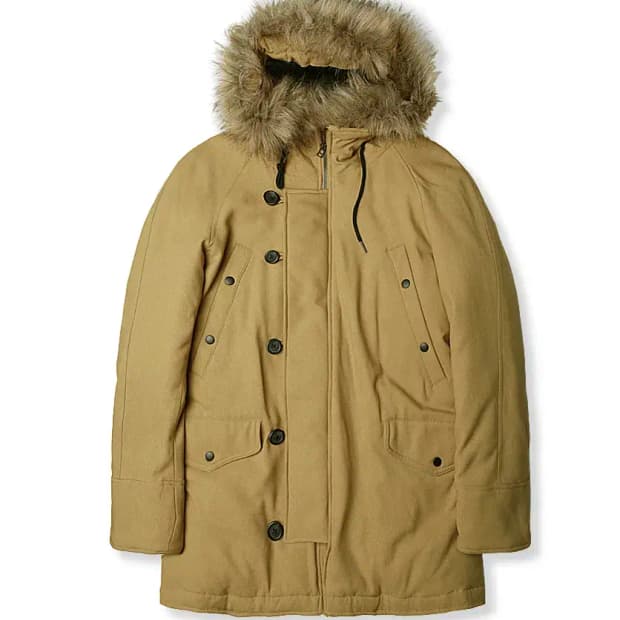 나노 유니버스 [Nano Universe] 머스타드 하이브리드 다운 패딩